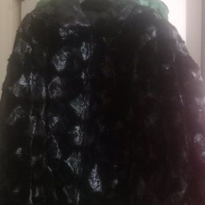 Mens authentic mink jacket